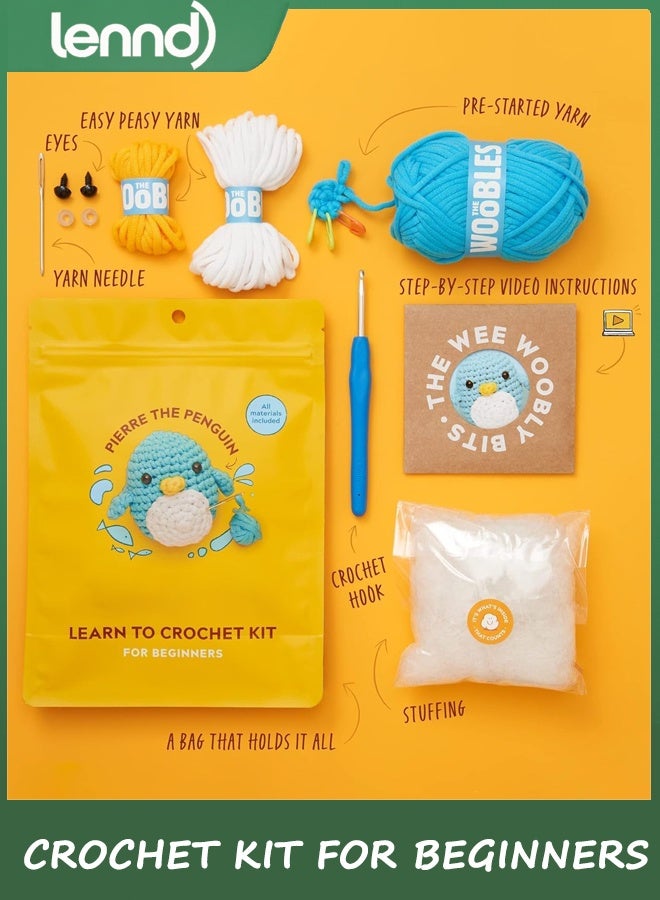 LENND Crochet Kit for Beginners - Easy Arts and Crafts Knitting & Crochet Animals Kit - Image 3