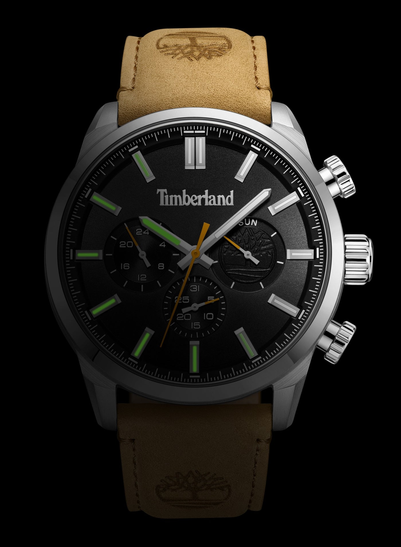 Timberland Black Henniker II Men's Watch 46mm Analog Black Dial