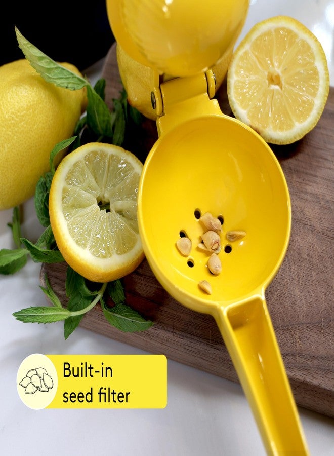 JS Gourmet Metal Lime and Lemon Squeezer Hand Press Manual Citrus Fruit Juicer with Comfortable Handle, Easy to Use for Extracting Juice and Making Ceviche, Lemonade, Margaritas and More - Image 5
