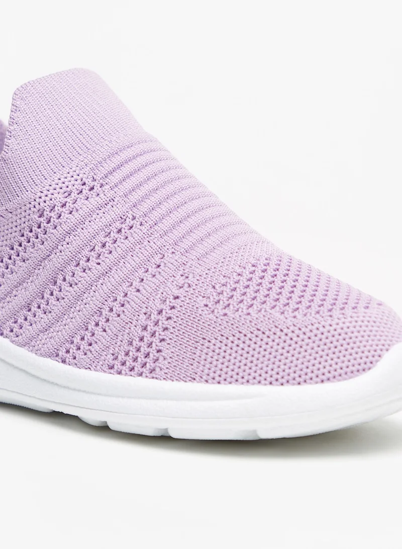Oaklan by Shoexpress Girls Textured Slip On Walking Shoes