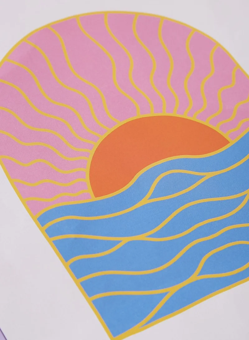 COCONUT LANE Vibrant Sunset Wall Art Poster