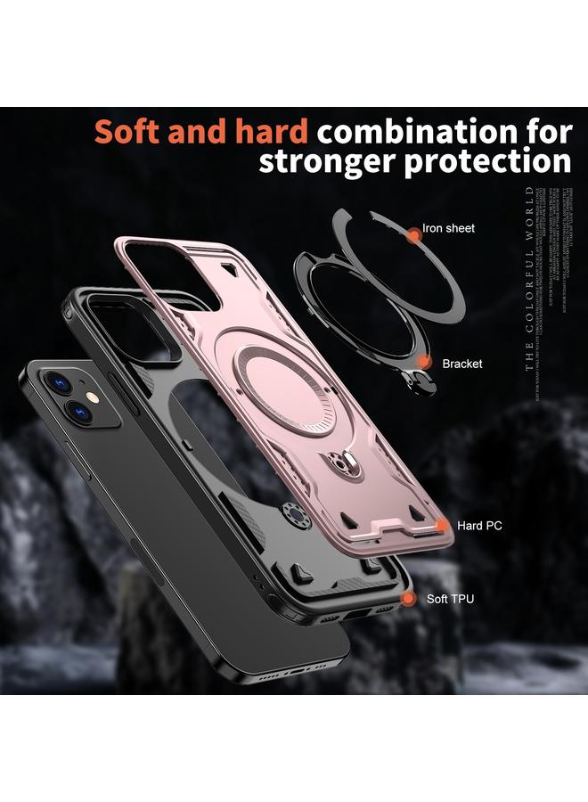 Zaboon Case For iPhone 12 PC Hybrid TPU Armor MagSafe Ring Holder Phone Case - Image 5