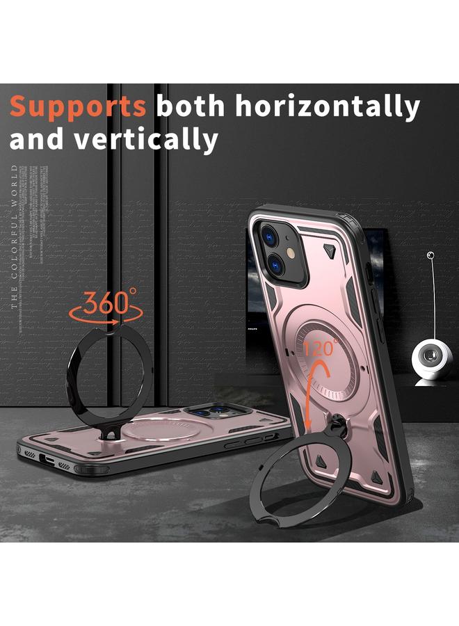 Zaboon Case For iPhone 12 PC Hybrid TPU Armor MagSafe Ring Holder Phone Case - Image 2