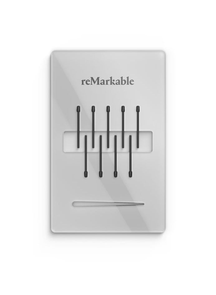 Remarkable Original Replacement Marker Pen Stylus Tips for Remarkable 2, Remarkable 2 Pen Nibs, Pack of 9, Black  - Image 1