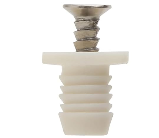 Silverline 8Mm Plastic Hinge Dowel Inserts With Screws, 100 Pcs (100) - Image 3