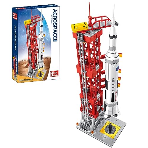Block Builder Rocket Launch Building Block Set 457 Pieces Space Series Building Blocks for Kids and Adults - Image 1