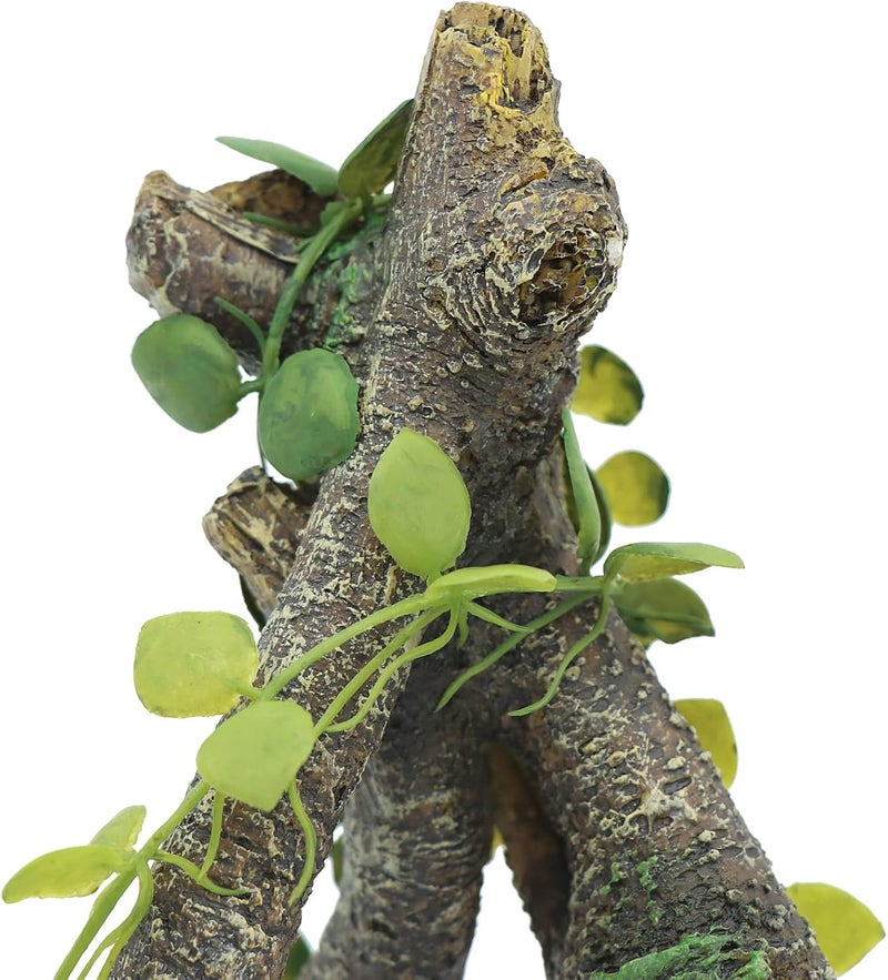 AQUA KT فرع من منتج AQUA KT Reptile Corner مزود بأوراق خضراء وديكور لبيئة صحراوية مناسب للسحالي والثعابين وتنين اللحية والكاميلا والسرطان الانطوائي وجربوع الفهد والبرمائيات. - Image 5