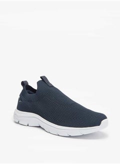 Dash Men Textured Slip-On Sports Shoes with Pull Tabs  - Image 1