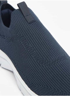 Dash Men Textured Slip-On Sports Shoes with Pull Tabs  - Image 5