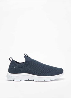Dash Men Textured Slip-On Sports Shoes with Pull Tabs  - Image 3