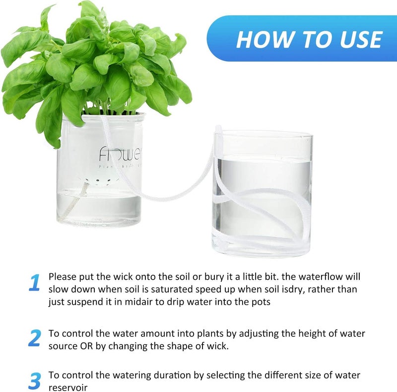 Tim Tim Agro Self Watering Wick Cord, Sonku 80 Feet Nylon String Rope for Self-Watering Planter Pot DIY Automatic Watering Device System Potted Plant Sitter Auto Drip Irrigation Waterer - Image 5