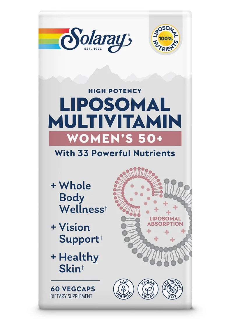 Solaray - Women'S 50+ Liposomal Multivitamin Age-Specific Nutritional Support 60 Vcaps - Image 1