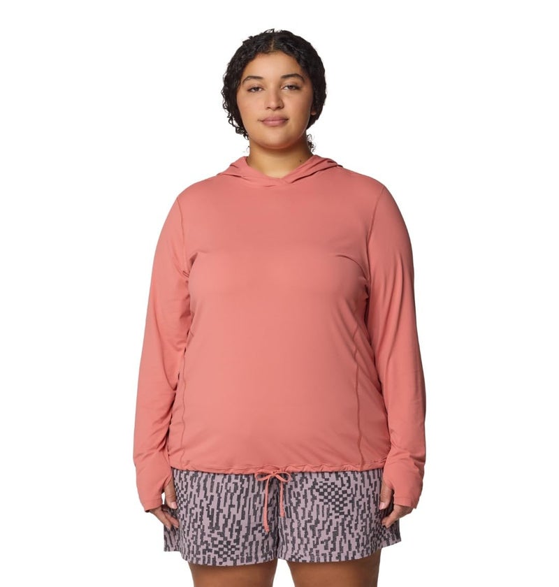 Mountain Hardwear Women's Crater Lake Long Sleeve Hoody, Fleurs, Large - Image 1