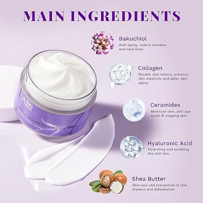 ANAI RUI Neck Firming Cream - Skin Tightening Cream for Neck 1.7 Oz - Image 2