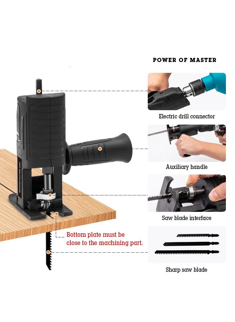 Shoppingekart - 12V 2Speed Rechargeable Wireless Power Drills Portable Cordless Impact Drill Multifunction Lithium Electric Screwdriver Set With Jig saw wood cutter Reciprocating Adapter cordless drill 12V - Image 1