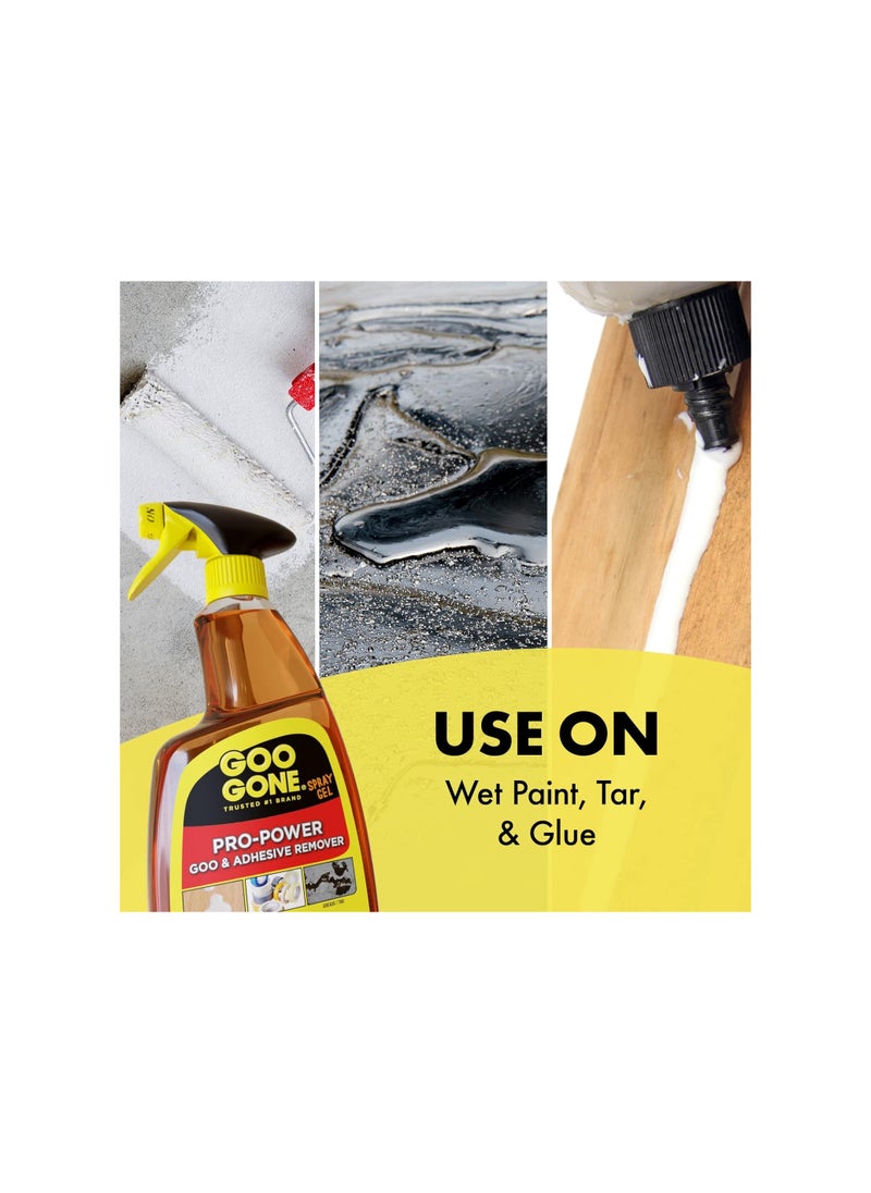 Goo Gone Goo Gone Pro-Power Spray Gel  24 Ounce Surface Safe Great Cleaner No Harsh Odors Removes Stickers Can Be Used On Tools  - Image 4
