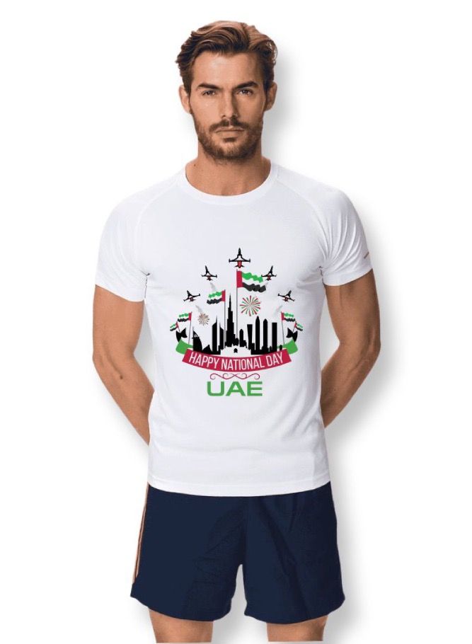 Mens Soft Tshirt Printed National day 