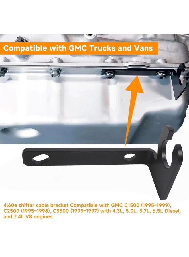 SRIAOO for Transmission Shift Cable Mount Bracket Compatible with 4L60E 4L80E 4L85E, Replacement for 15995247 15995246, Compatible with GMC C1500 C2500 C3500 K1500 K2500 K3500 Vans - Image 3