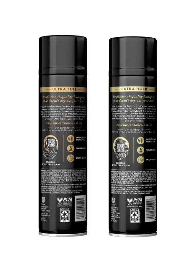 TRESemmé TRESemmé European TRESemmé Extra Hold Hairspray 311g + TRESemmé TRESemmé Ultra Smooth Hold Hairspray 311g  - Image 2
