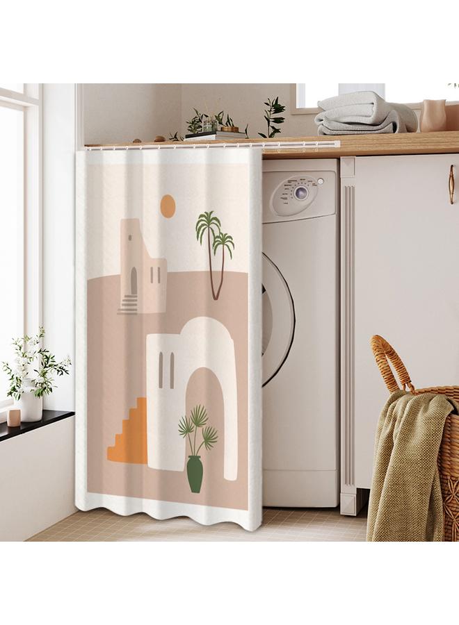 Bluejw Ins Shelter Curtain Velcro Dust-proof Self-adhesive Kitchen Cabinet Shelter Curtain Mirror Ugly-covering Curtain Cabinet Curtain Punch-free Half Door Curtain - Image 1