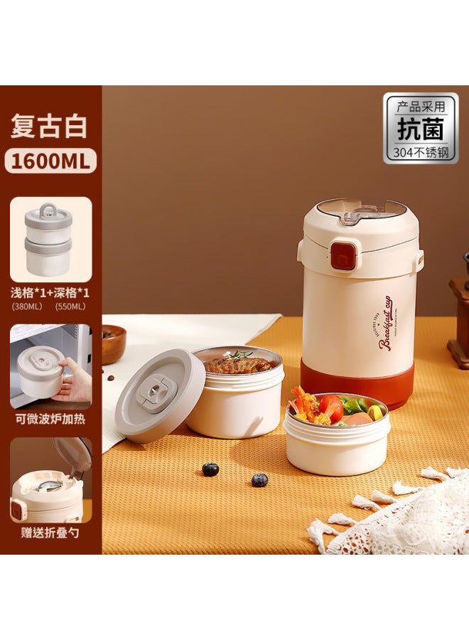 Multi-layer Insulation Bucket Household Office Workers Portable Insulation Box Small Insulation Bucket 24-hour Insulation Lunch Box Super Long