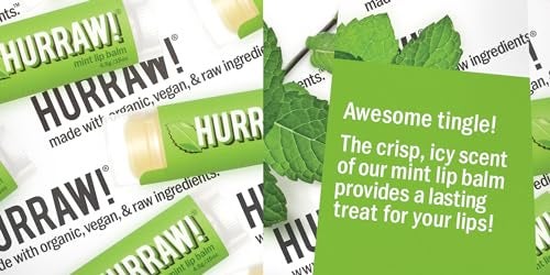 Hurraw! Mint Lip Balm: Organic, Certified Vegan, Cruelty and Gluten Free. Non-GMO, 100% Natural Ingredients. Bee, Shea, Soy and Palm Free. Made in USA - Image 4