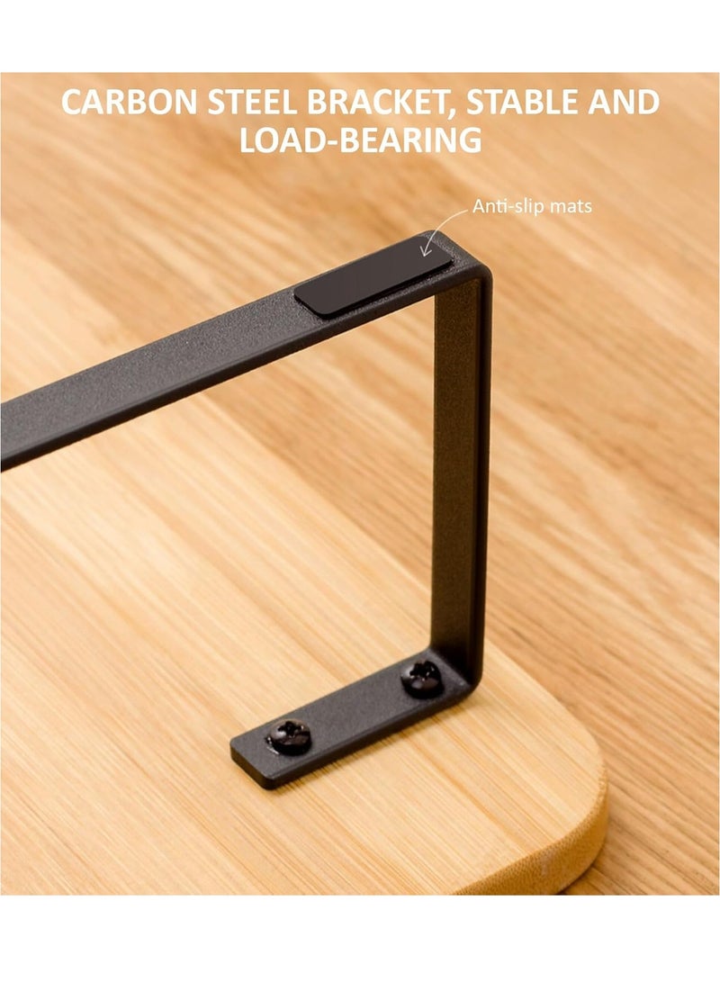 Rubik Monitor Riser Stand, Desk Organizer Ergonomic Elevated Rack for Laptop Computer, Home and Office Use (Beige, 100x26x12cm) - Image 3