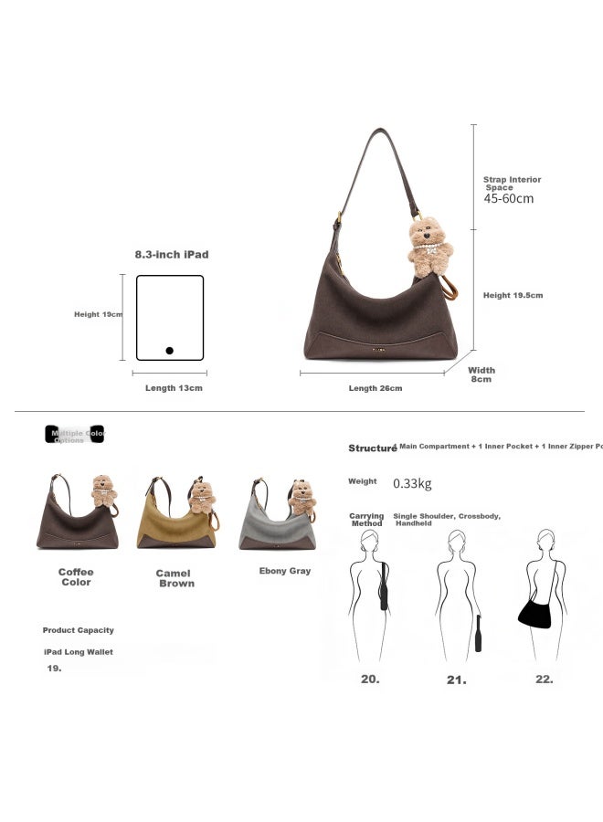 Basto Women's Leather Luxury Hobo Xuan Yue Shoulder Tote Bag Birthday Women's Day Gift For Girlfriend
