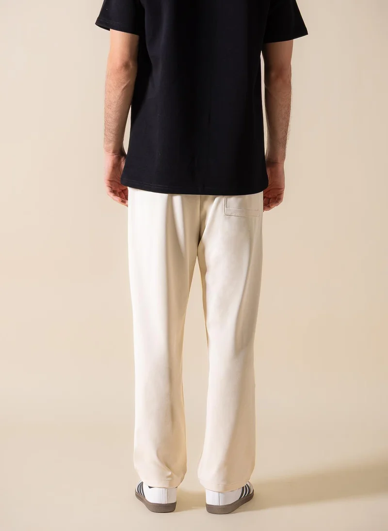SHAPES DETAIL TEXTURED COMFORT TROUSERS