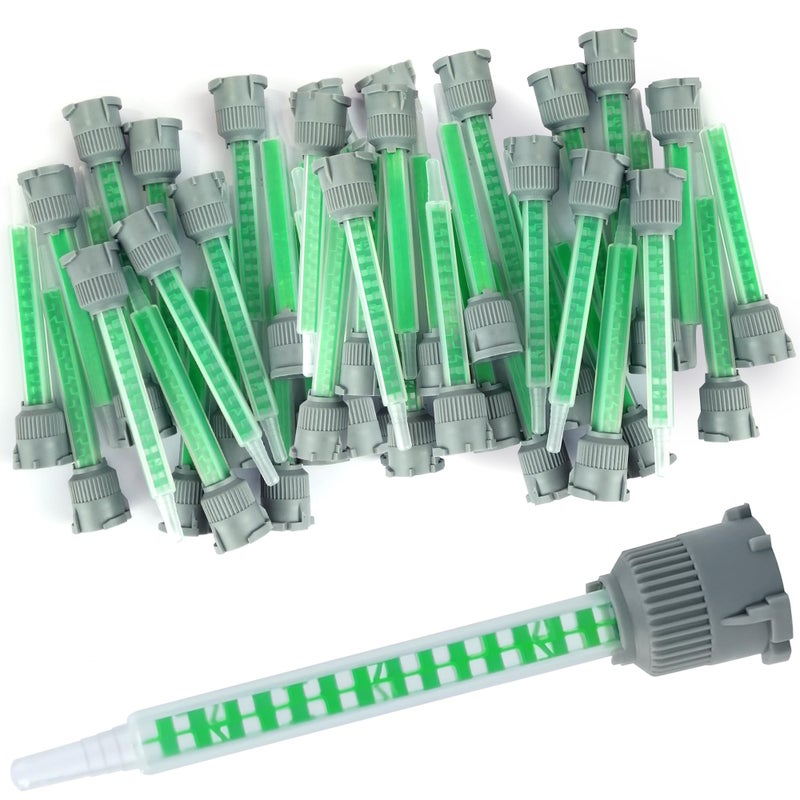 houya 20 PCS Epoxy Mixing Nozzle Adhesive Mixing Nozzle Tip for Resin Adhesive Cartridges 50ml 11 21 Ratio