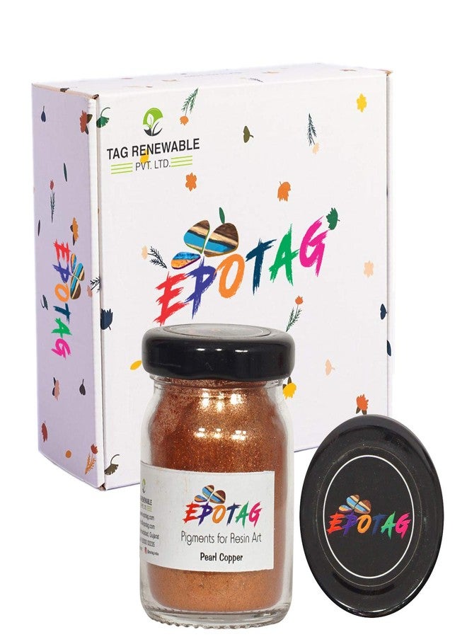 EPOTAG Art Pearl Powder Resin Pigment (Pearl Copper, 20g) - Image 2