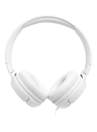 Tune 520C USB-C Wired Headphones – Hi-Res Audio, Pure Bass, 3-Button Remote, Comfortable Fit White - view 5