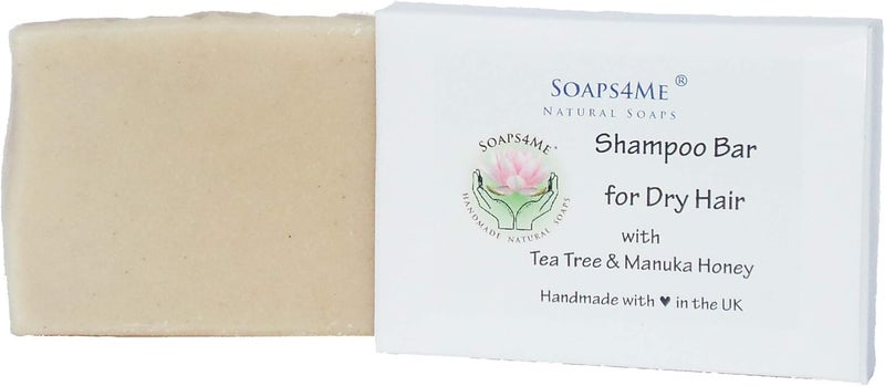 ATTIS Shampoo Bar for Dry Hair Natural Handmade with Almond Oil Tea Tree Essential Oil Manuka Honey
