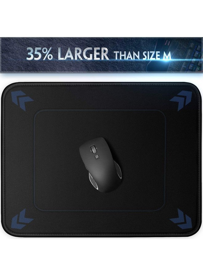 تونوس [أكبر بنسبة 35%] وسادة ماوس للألعاب 12 × 10 × 1/8 بوصة. حواف مخيطة بدقة وقاعدة مطاطية طبيعية غير قابلة للانزلاق، وسادة ماوس ذات نسيج ممتاز ومقاومة للماء، حصيرة ماوس للكمبيوتر والكمبيوتر المحمول والكمبيوتر الشخصي والمكتب والمنزل، باللون الأسود - Image 2