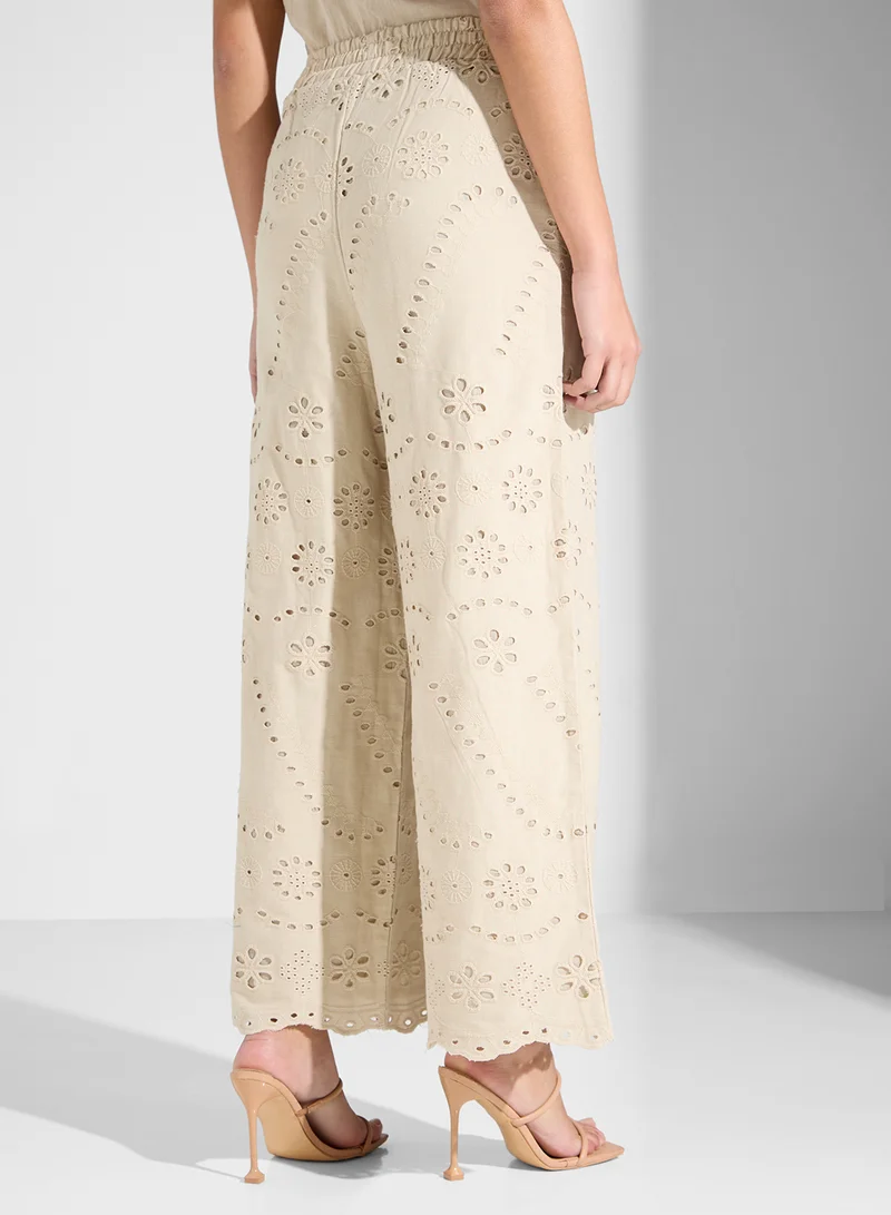 SINOIR WOVEN WOMEN SCHIFFLI PANT