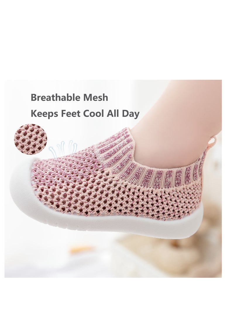 Trainers for Infant Toddler Boys Girls Shoes Breathable Mesh Soft Sole Lightweight Safer Non-Slip Toddler Sneakers Baby First Walking Shoes 6 - 36 Months  - Image 1