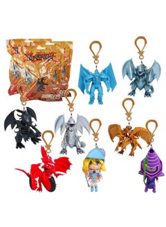 SCS Direct Yu-Gi-Oh Mystery Blind Bag Keychain Figures, 3 Pack - Receive 3 of 8 Assorted Collectible Clip-on Key Chain Hanger Accessories - Officially Licensed - YuGiOh Anime Gift for Kids & Teens - Age 6+  - Image 1