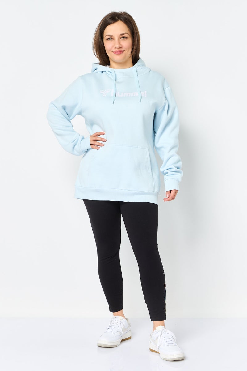 Hummel Women Sportswear Fit Long Sleeve Outdoor Sweatshirt, Light Blue - Image 4