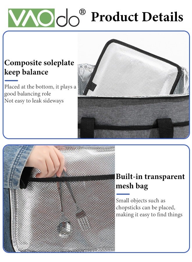 VAOdo 22L Lage Lunch Box Bag Reusable Insulated Tote Bags Picnic Ice Cooler, Leak Proof Shoulder Strap Adjustable for Men Women  - Image 4