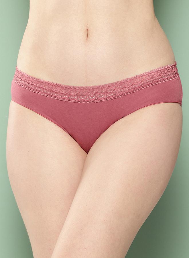 Leading Lady Pack of 3 - Printed Lace Waistband Bikini - Image 2