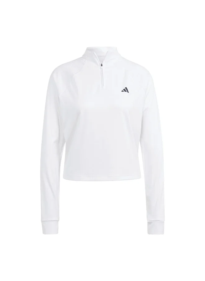 اديداس Tr-Es 1/4Zip White Training Track Tops 2Xs