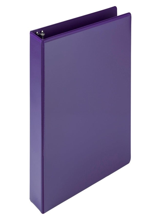 سامسيل مجلد سامسيل الاقتصادي ذو 3 حلقات مقاس 1.5 بوصة، صنع في الولايات المتحدة الأمريكية، مجلد ذو حلقات دائرية، غلاف غير لاصق قابل للتخصيص، بنفسجي (18508) - Image 1
