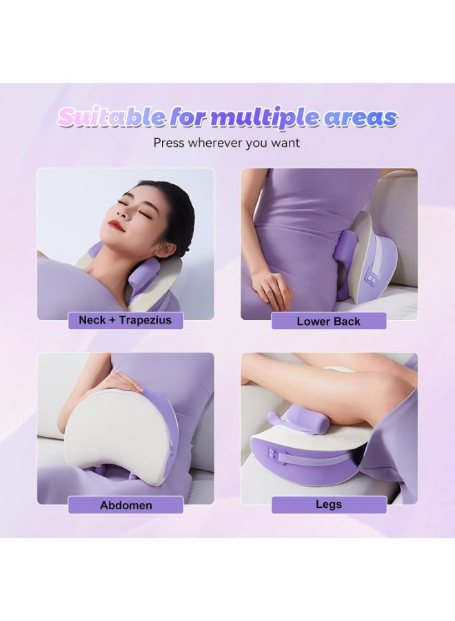 بلو فاير جهاز مساج الرقبة مع حرارة وتقنية شيatsu ثلاثية الأبعاد 6D – محاكاة تدليك اليد البشرية | جهاز لاسلكي للرقبة والكتفين والظهر والساقين | مؤقت ذكي 10 دقائق مع مستويين حرارة | جهاز استرخاء وتخفيف الألم للاستخدام المنزلي والسفر - Image 5