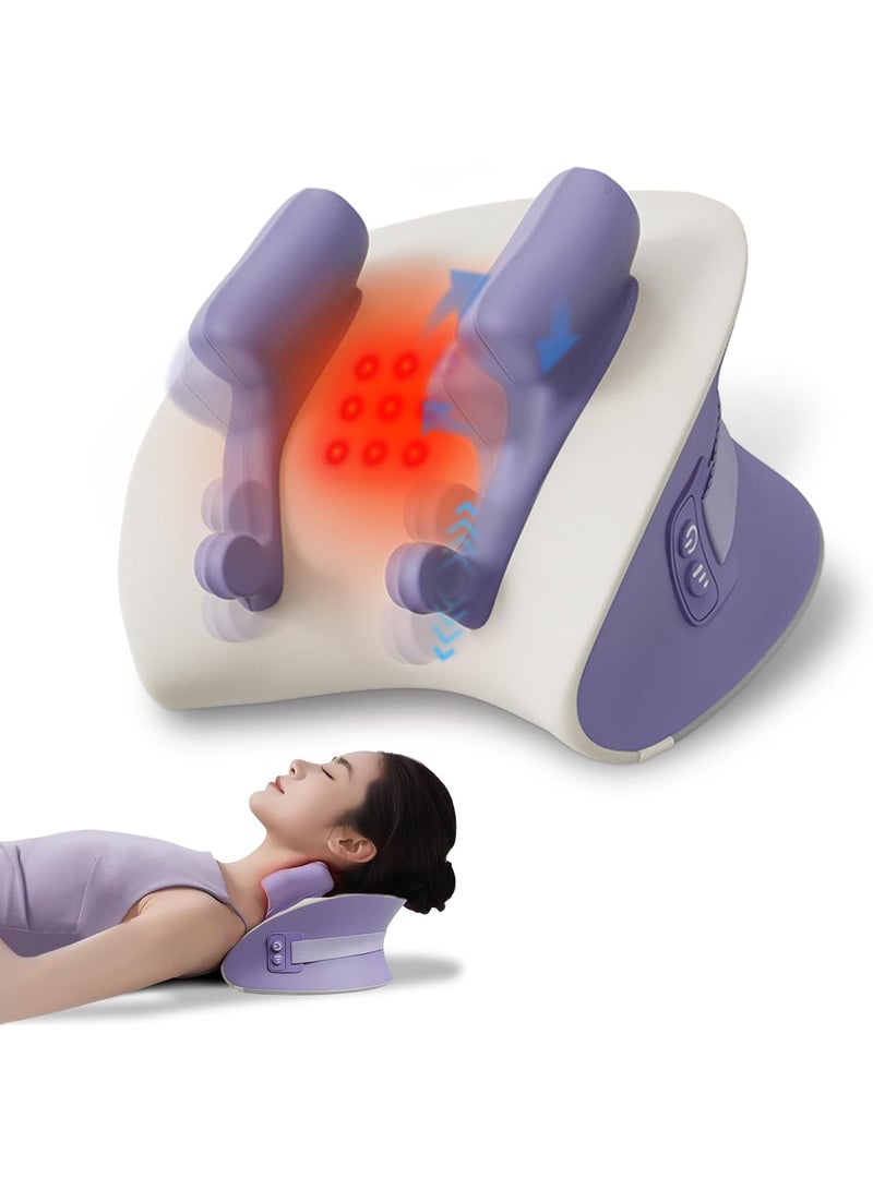 بلو فاير جهاز مساج الرقبة مع حرارة وتقنية شيatsu ثلاثية الأبعاد 6D – محاكاة تدليك اليد البشرية | جهاز لاسلكي للرقبة والكتفين والظهر والساقين | مؤقت ذكي 10 دقائق مع مستويين حرارة | جهاز استرخاء وتخفيف الألم للاستخدام المنزلي والسفر - Image 1
