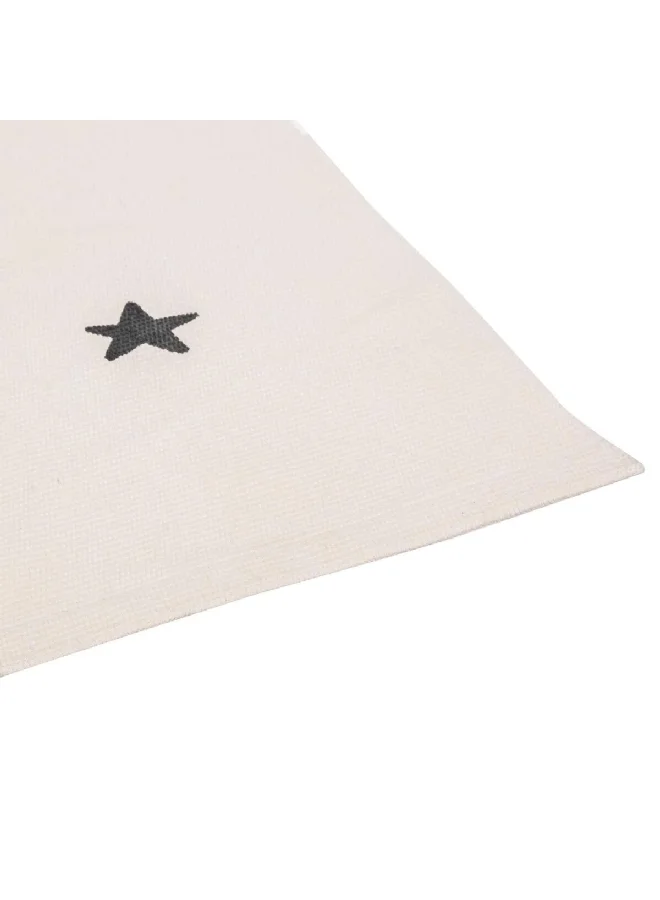 atmosphera Children Hopscotch Carpet Ecru and Black 80 x 150 cm 174108