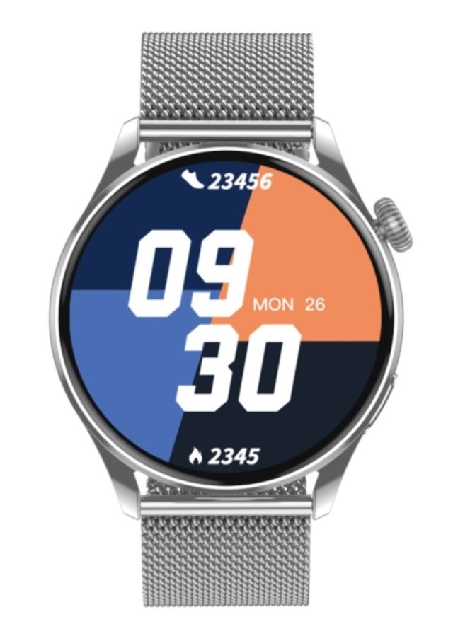 AROAQ Q3 Max 1.36 inch Color Screen Smart Watch,Steel Strap,Support Heart Rate Monitoring / Blood Pressure Monitoring(Silver) - Image 2