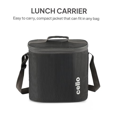 CELLO MF Glassy Pro Max Lunch Box with Bag for Office Grey | 3x400ml Glass Container, 1x225ml, 2x50ml Mini Container, Bottle 700ml with Cutlery & Napkin, Microwave Safe Airtight Spillproof Tiffin Box - Image 5