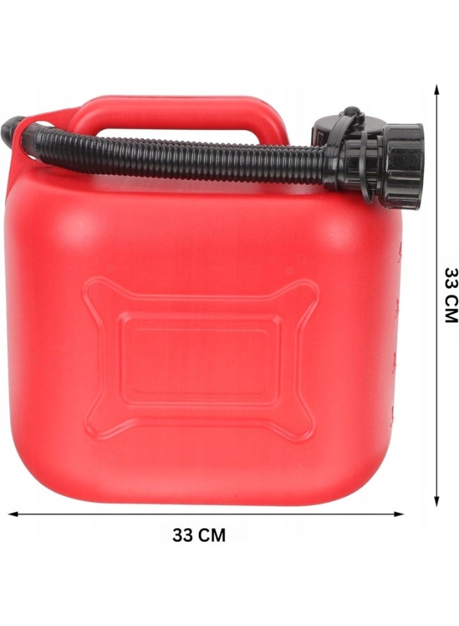 DubaiGallery Red Portable Gasoline Storage Jerry Can Compact yet strong jerry can designed for convenient fuel storage and transportation, with a rugged molded body, comfortable carrying handle, reliable closure, and highly visible red finish for practical everyday use. - Image 4