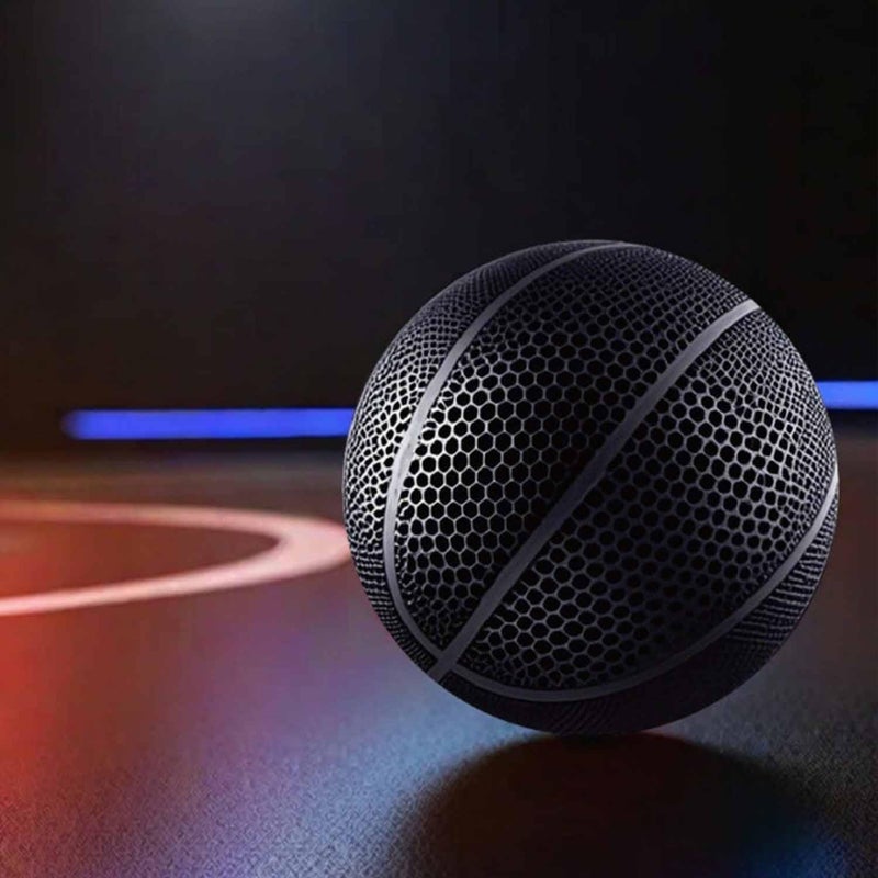 WITO كرة سلة WITO بدون هواء مطبوعة بتقنية 3D صامتة 7 سوداء - Image 2