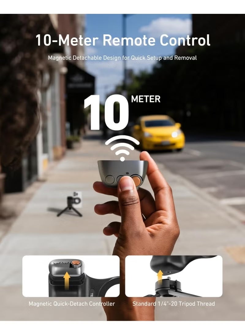 TELESIN Fun Shot Magnetic Phone Camera Grip: DSLR Style with Wireless Shutter for Magsafe iPhone & Android - Image 5